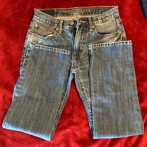 American Eagle straight slim jeans with 28 inch waist and 30 inch length
